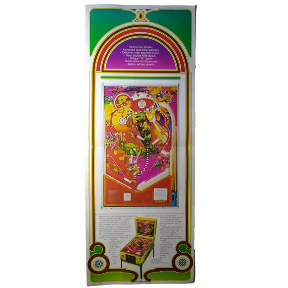 Middle Earth Pinball FLYER Original 1978 Fantasy Sci-Fi Promo Artwork Retro - Picture 6 of 6